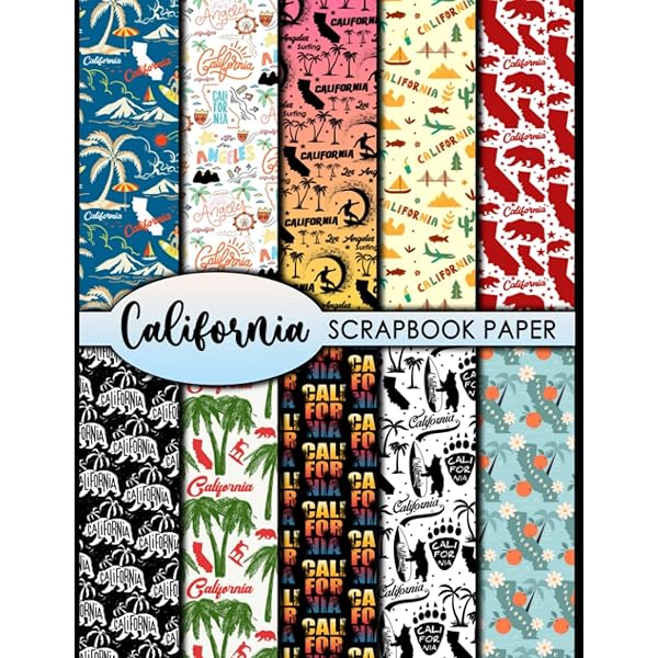 Alabama scrapbook paper, 8.5x8.5, 10 Designs, 20 Double-Sided